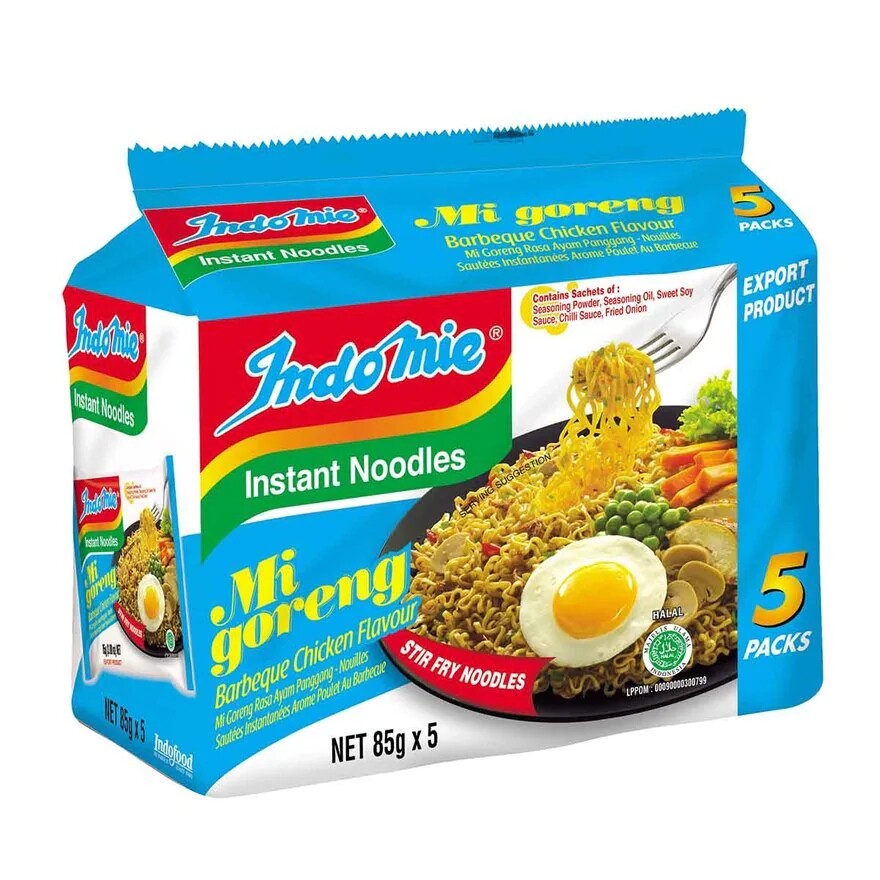 港版印尼Indomie营多捞面5连包传统正宗捞面方便面拌面汤面泡面_虎窝淘
