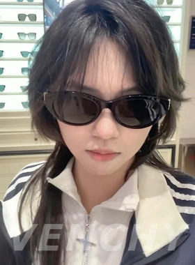 朴彩英同款板材防紫外线墨镜女