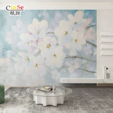 Стеновая ткань фон стена настенная настенная ткань. Роспись 2023 Новая бесшовная цельная комната спальня тропические растения