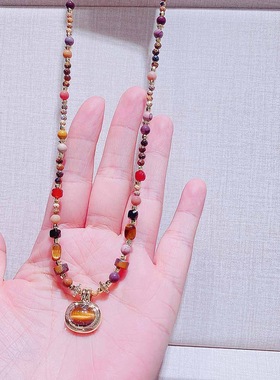 2025新款个性复古百搭毛衣链时尚精致小众设计感高级气质休闲项链