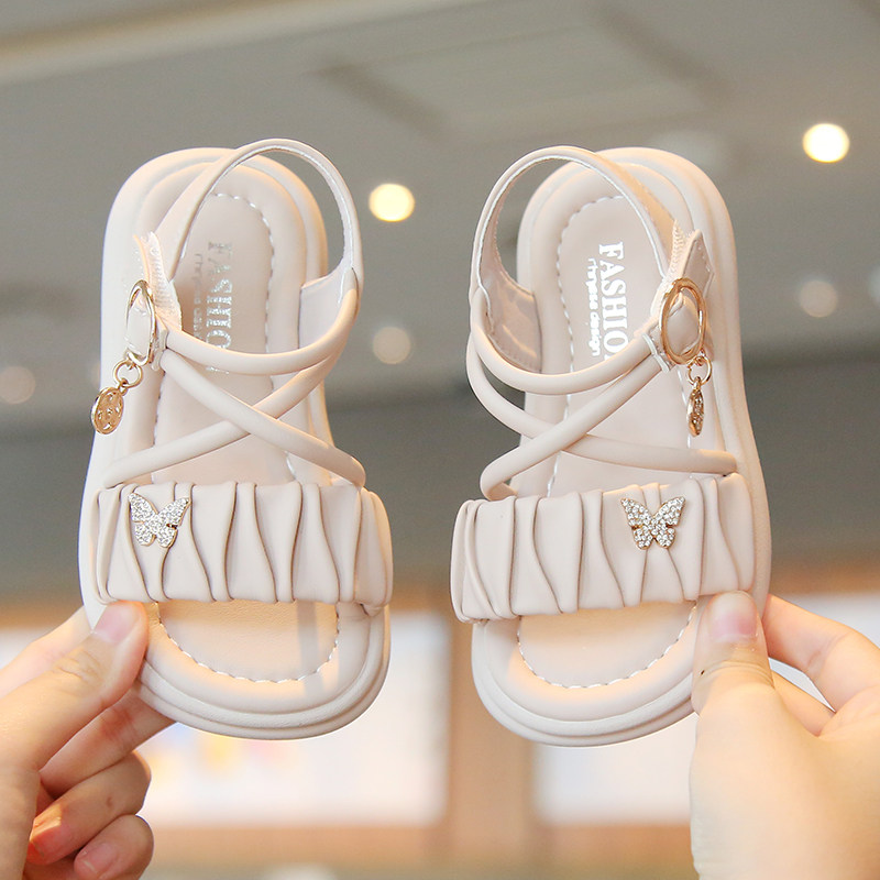 女童凉鞋2一7岁夏季新款罗马鞋小女孩公主鞋软底休闲沙滩鞋中小童,淘宝优惠券,粉丝福利购,淘宝优惠卷