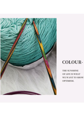 knitpro木头编织毛衣环形针