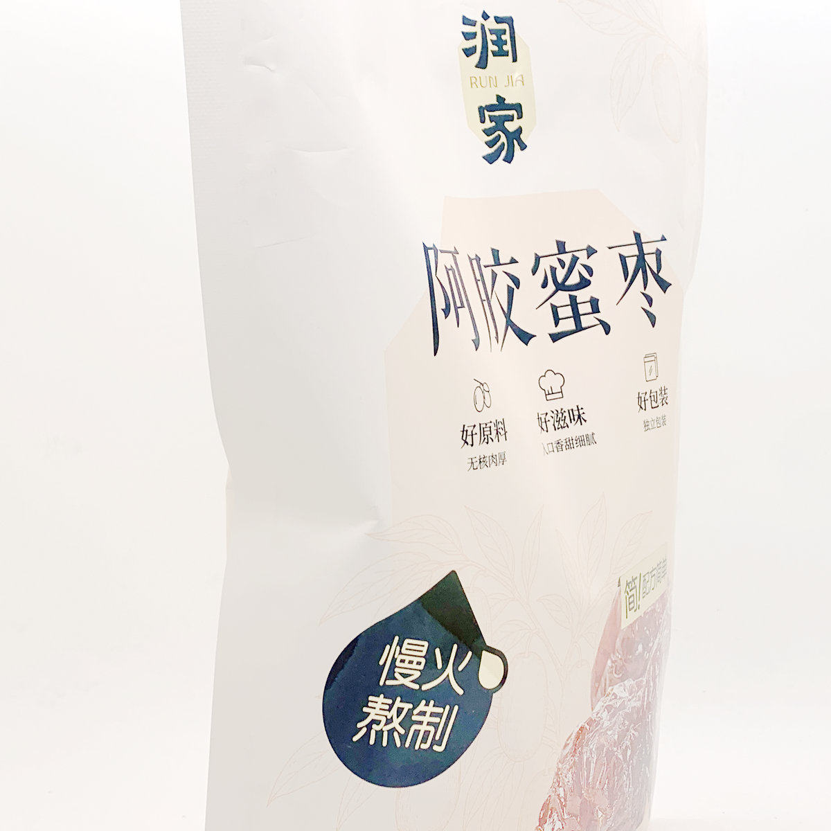 润之家阿胶蜜枣400g果脯类果干女生休闲办公旅游宿舍追剧零食包邮