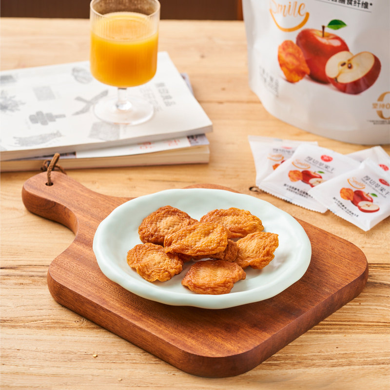 永辉优选厚切苹果干智利无核西梅干300g果脯办公午茶零嘴零食包邮