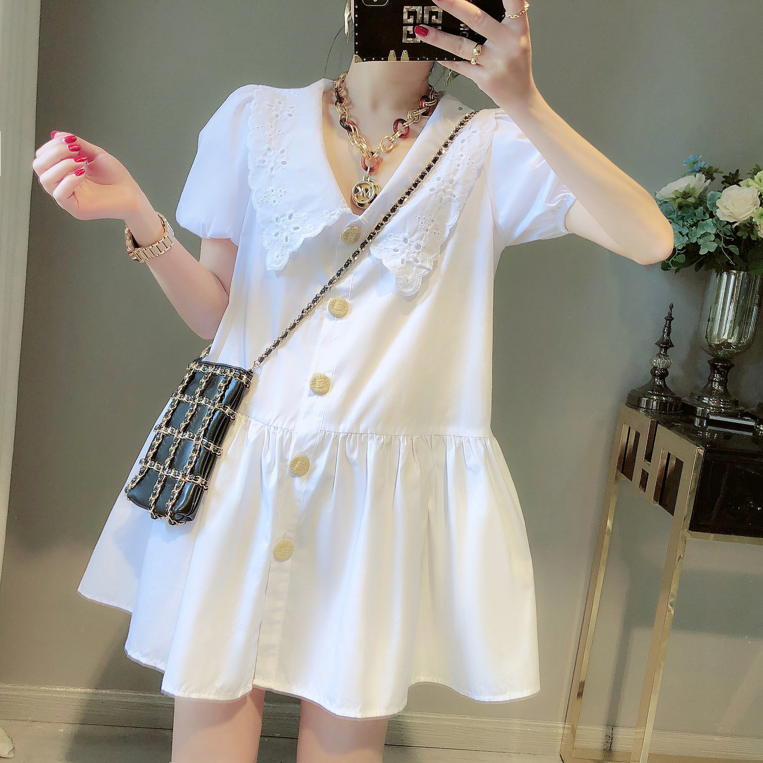 only you2020夏装新款复古连衣裙 ONLY YOU只有你 定制连衣裙