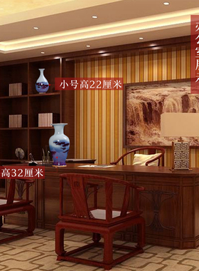 景德镇陶瓷仿古风窑变办公室摆件