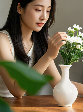 景德镇陶瓷花瓶DIY插花摆件