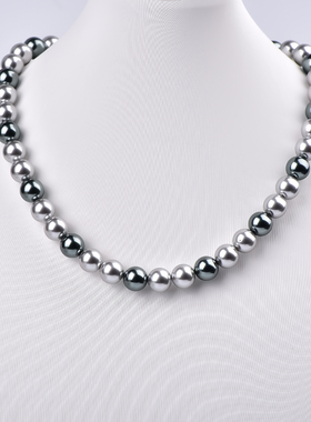 花千树珠宝 大溪地莫兰迪项链女轻奢小众设计感锁骨链送女友礼物