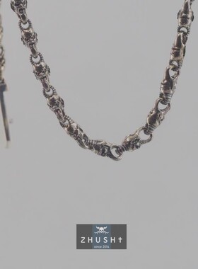 主师原创罗马尼亚主师设计艺术衍生品吸血鬼纯银手工磁吸项链