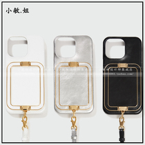 Small Min 23 Autumn Korea designer brand EENK new December iphone apple 15 cow leather bracket mobile phone shell