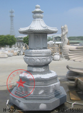 石雕佛塔  石头塔 石塔雕塑 千佛塔雕刻 石雕寺院雕塑 石塔雕刻