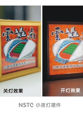 云南玉昆球迷小夜灯氛围灯摆件 足球用品周边礼品玉溪高原体育场