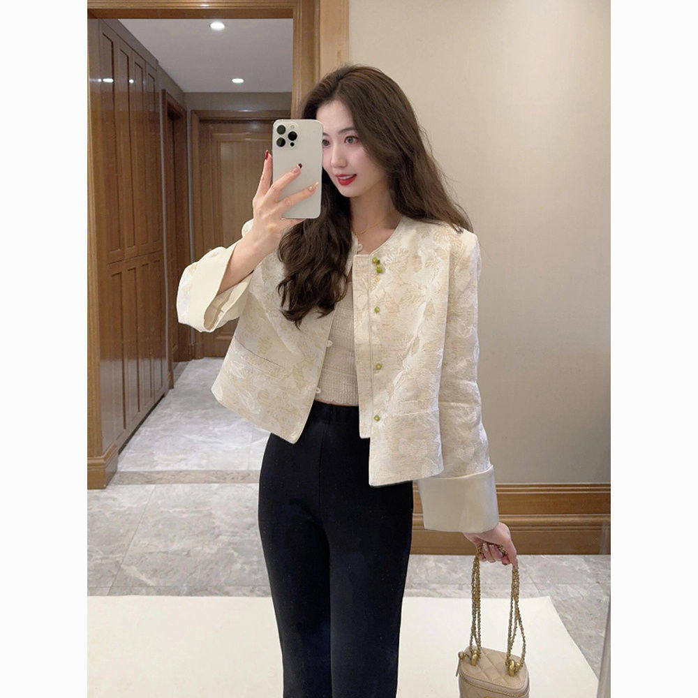 今年流行漂亮2025秋季新款高级感新中式国风外套时尚通勤气质上衣,淘宝优惠券,粉丝福利购,淘宝优惠卷