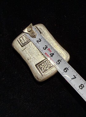 古代老银锭收藏仿古十两方锭银锭做旧铜元宝摆件仿真道具工艺品