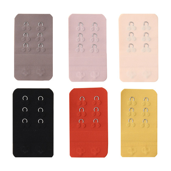 Seamless two-row bra extension buckle bra adjustment
