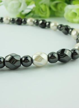 黑胆石饰品保健时尚风项链