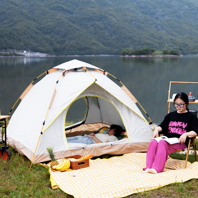 全自动户外帐篷野营露营野外旅行专业便携式折叠防雨加厚公园帐篷