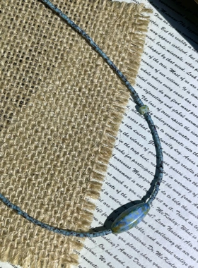 毕加索梭珠锁骨链 极简风 无性别穿搭