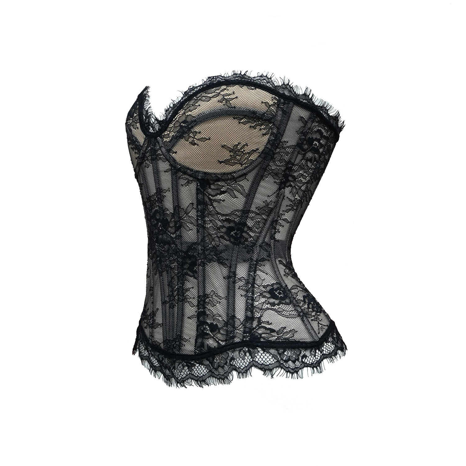 缪斯女神复古优雅性感蕾丝气质高级法式绑带塑身鱼骨网纱胸衣抹胸,淘宝优惠券,粉丝福利购,淘宝优惠卷