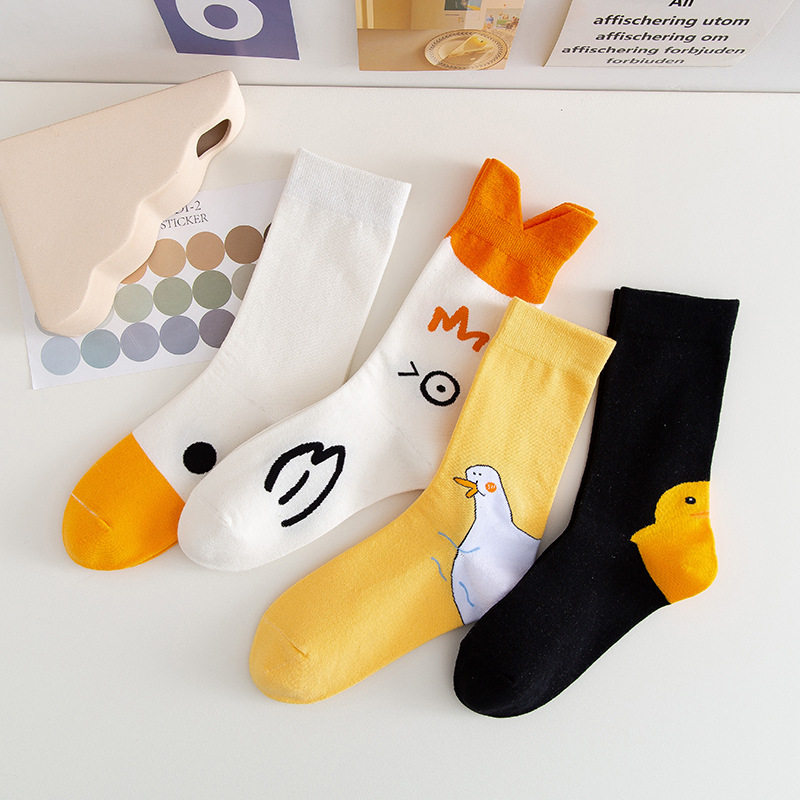 船袜棉浅口春夏隐形袜子女韩国搞怪卡通鸭子鹅日系运动短筒袜男潮,淘宝优惠券,粉丝福利购,淘宝优惠卷