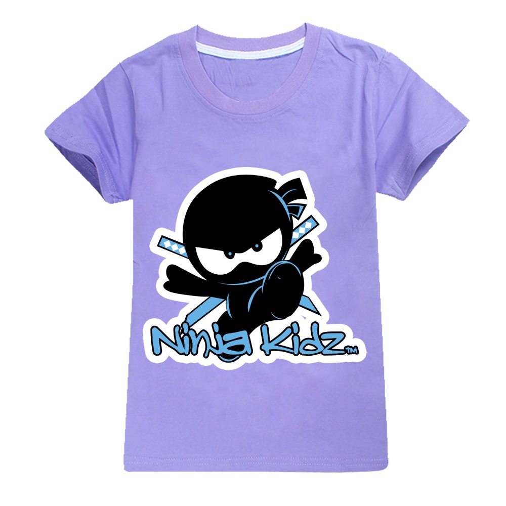 Ninja kidz男童T恤2023夏季忍者小子 纯棉圆领上衣卡通休闲短袖薄,淘宝优惠券,粉丝福利购,淘宝优惠卷