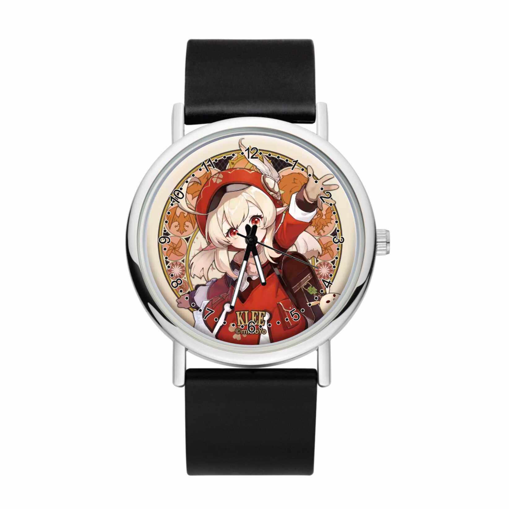 原神周边钟离芙宁娜魈手表二次元动漫学生男女石英表吧唧电子腕表 - 图1