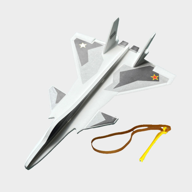 J-20 foam ejection aircraft aircraft model glider assembled model aircraft production DIY toy competition fighter aircraft