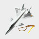 J-20 foam ejection aircraft aircraft model glider assembled model aircraft production DIY toy competition fighter aircraft