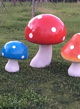 仿真小蘑菇摆件森林系婚