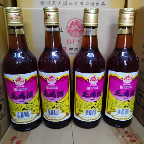 广西梧州龙山37度毛鸡酒月子酒500ml*6瓶滋补养生配制酒毛鸡酒 - 图3