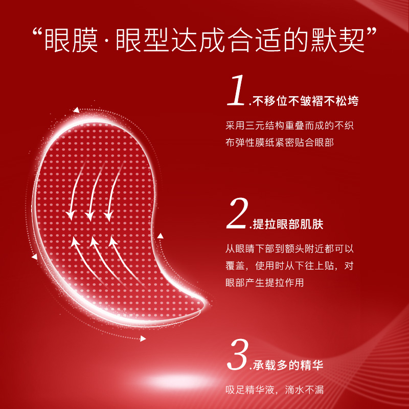 玖美堂旗舰店第二件0元！JOMTAM蛇毒肽水晶眼膜细纹改善黑眼圈眼袋紧致细纹2