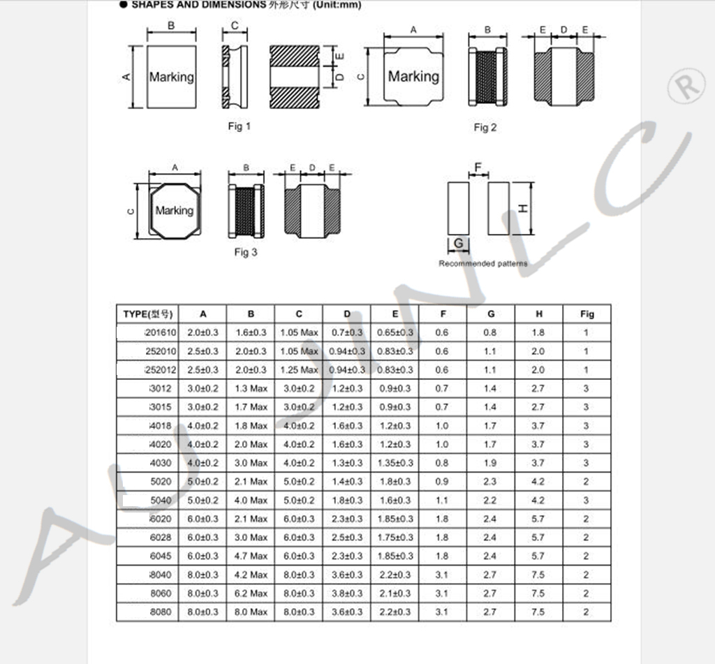 整盘 电感器NR3015 4018 5040 6045 8040 2.2/4.7/10/22/47/100UH