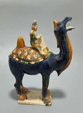 丝绸之路陶瓷骆驼摆件酒店装饰品