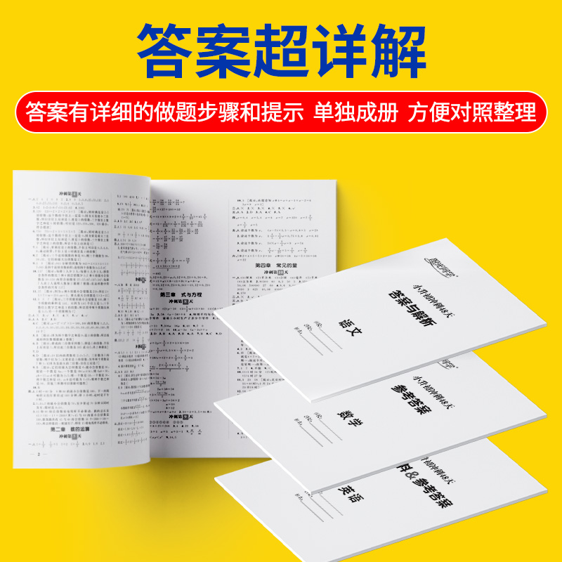 2024版阳光同学小升初冲刺48天真题卷语文数学英语辅导版测评版小升初毕业升学总复习18套试卷专项训练六年级下册暑假作业衔接教材-图3