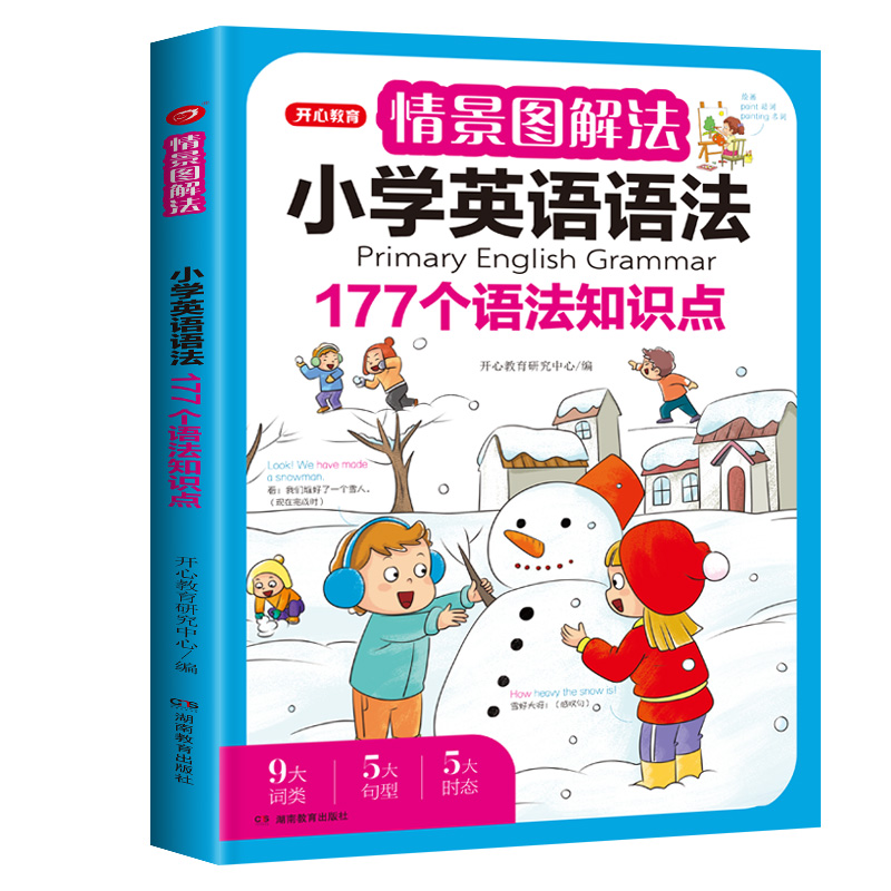 情景图解法小学英语语法知识大全+小学英语单词1200词小学生一二三四五六年级177个语法知识点专项强化训练词汇总表讲解开心教育 - 图1