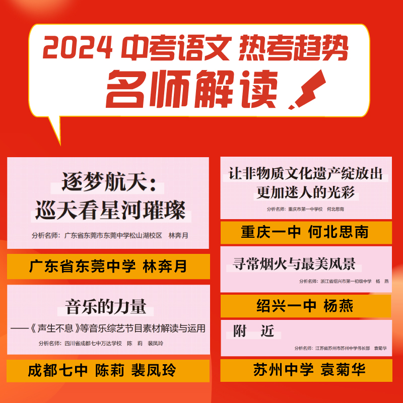 2024备战热考时文大事件3热考时文鲜词条3初中通用初三九年级热考时文专题名师讲解高频中考词汇作文备考范文写作模板中考作文素材 - 图1