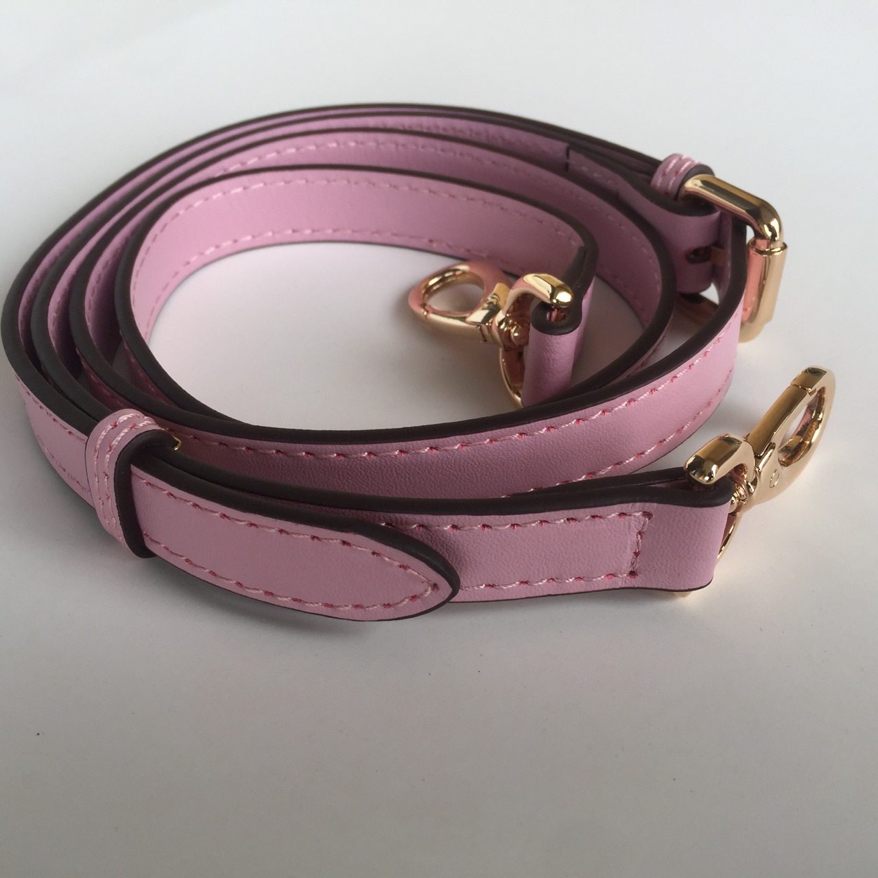 适用MK蔻驰包包斜挎包带子平细纹粉红色肩带配件真皮背包带1.8宽,淘宝优惠券,粉丝福利购,淘宝优惠卷