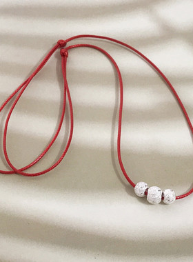 正品990纯银转运珠吊坠项链