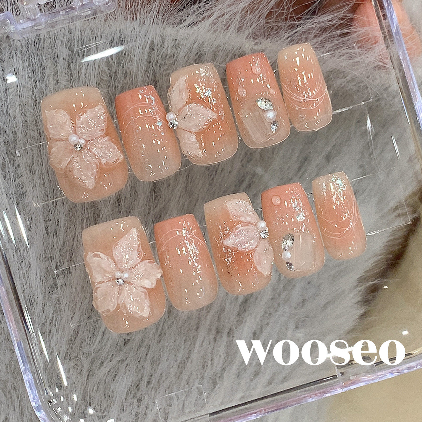 裸色穿戴甲短款高级感显白手工鱼尾指甲贴片2026新款爆款穿戴美甲,淘宝优惠券,粉丝福利购,淘宝优惠卷