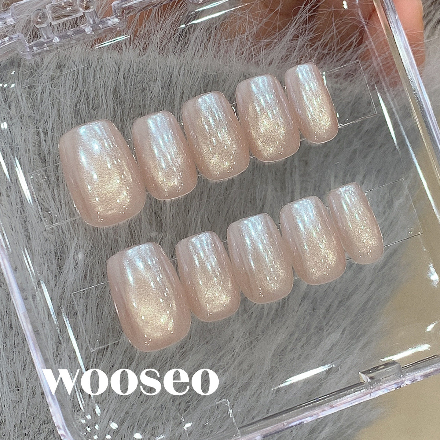 裸色穿戴甲短款秋冬高级感显白手工指甲贴片2026新款爆款穿戴美甲,淘宝优惠券,粉丝福利购,淘宝优惠卷