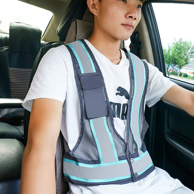 Driver driving anti -light vest safety protection night sports riding vest vest summer net eye horse clamping logo