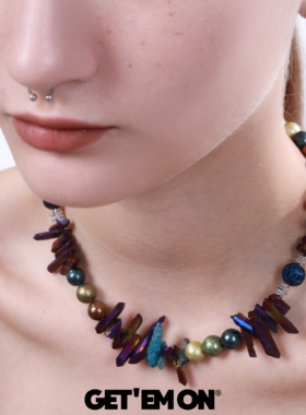GETEMON珍珠贝珠小众项链