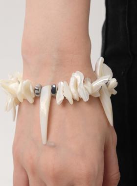 GetEmON原创高级轻奢小众情侣不撞款黑豹小众暗黑男女串珠手链