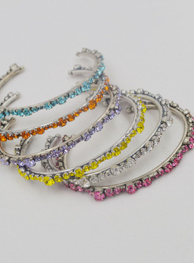 欧美风高级感彩钻手镯