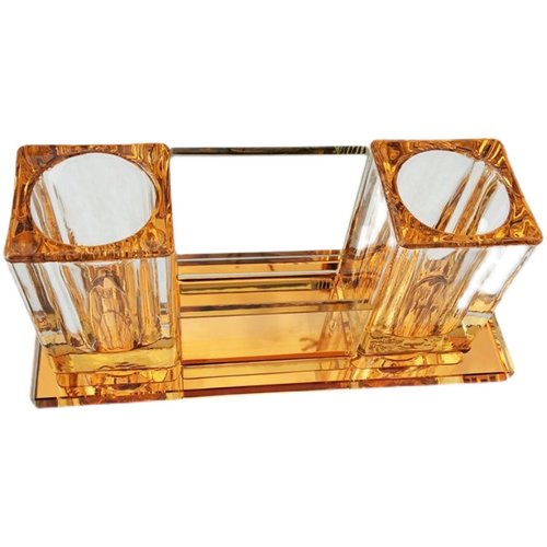 专业水晶无线话筒台式架桌面ktv家用麦架麦克风支架咪唑玻璃座 - 图3