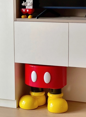 米奇换鞋凳门口家用入户网红可爱创意个性玄关鞋柜试衣间穿鞋凳子