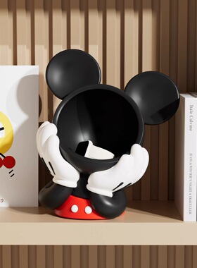 创意米奇电视柜摆件玄关置物架轻奢高档乔迁礼物钥匙收纳玄关摆件