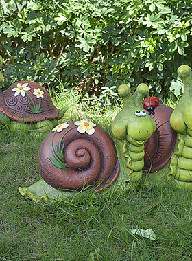 卡通蜗牛庭院幼儿园造景工艺摆件