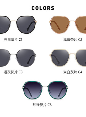 RD太阳镜墨镜女2024新款偏光防晒防紫外线高级大框显脸小女款眼镜