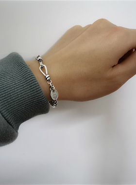 复古做旧项链纯银肖邦古巴骨龙